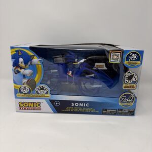 Sonic the Hedgehog RC Hoverbike Flying Toy 2.4Ghz Remote Control Gyro Lights NEW